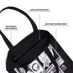 Dedh Shana The Jhola 2.0 - Maachis - Tote Bag, Off-white, 100% Cotton Canvas, 35.5x40.5 cm, 10 Litres (Koyla Black)