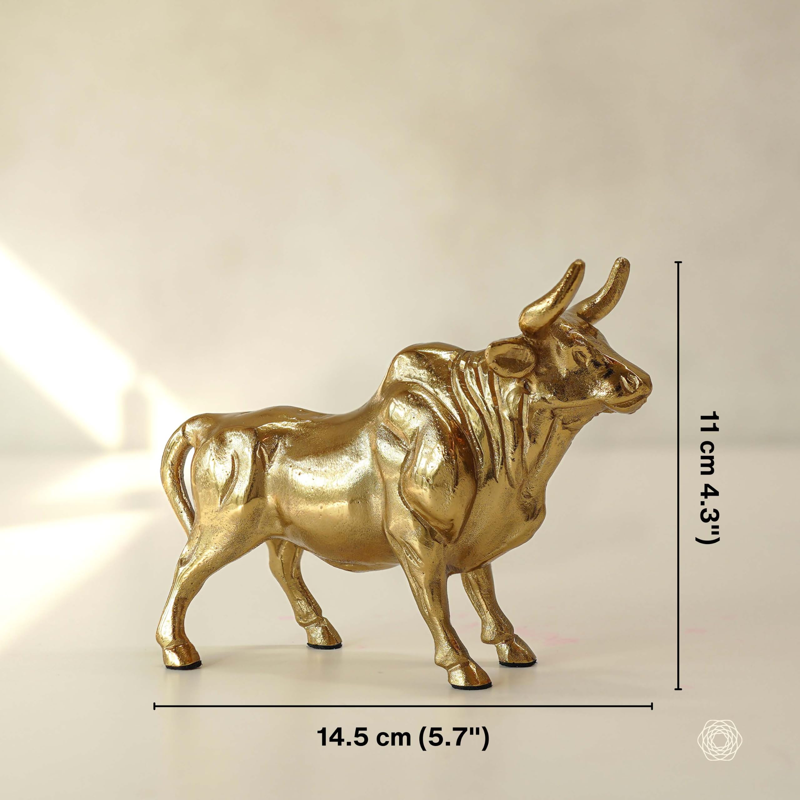BEHOMA Metal Bull Decorative Figurine Showpiece