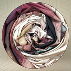 FAHABO Iconic Collection Digital Print Swiss Butter Cotton Scarf Stole for Women (Mute Beige - Dp)