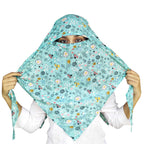 Switchon Rayon Anti Pollution Full face Scarf UV Sun Rays Protection scarf for women - Free Size (turquoise)