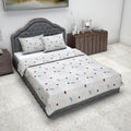Divine Casa Jungle Theme Double Bed Bedspread Set – 87x90 Inches with 2 Pillow Covers – Wild World Print for Kids Kafalo