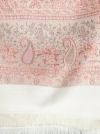 Weavers Villa Women Pashmina Shawl (Cream, Large)