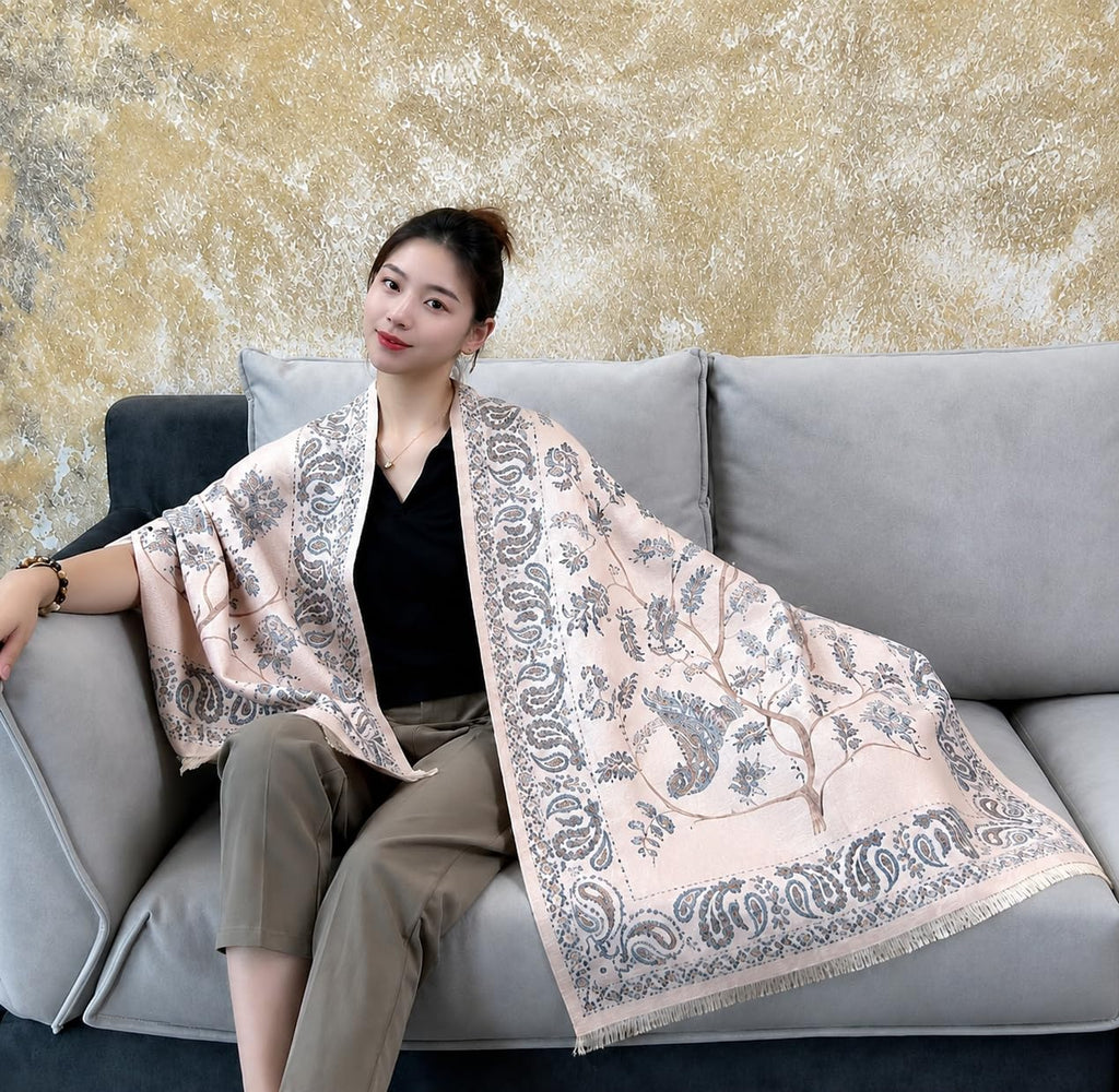 HSR Luxury Cashmere Warm Scarf Brand Shawl Pashmina Wrap for Women