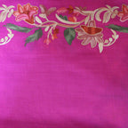 Matelco Women's Pashmina Embroidered Shawl (Ad002Mj115Dp_Dark Pink_28 X80 Inches)