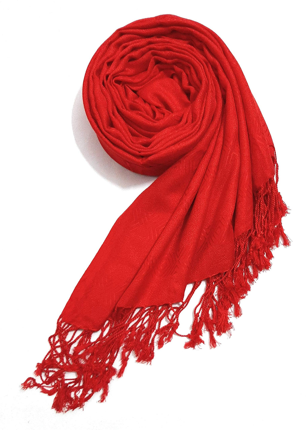 Chandwasia Viscose Scarf Stole & Shawl | Soft Lightweight Fabric | Stylish Scarves for Girls, Ladies, Women & Men | Suitable for Summer and Winter Wear - 28x72 Inches, Red