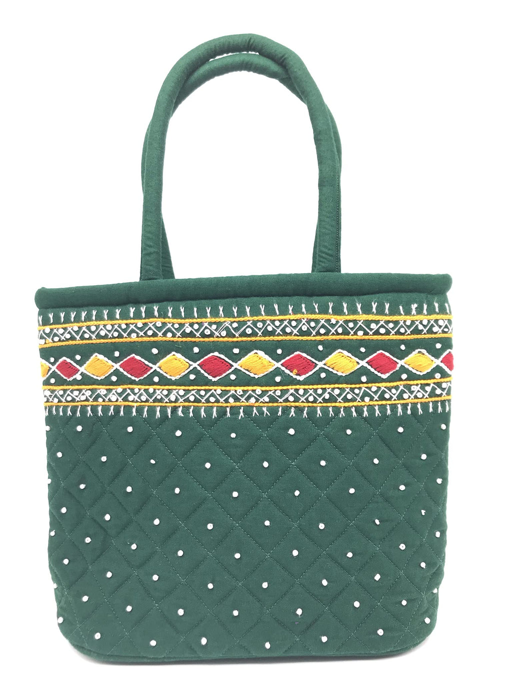 srishopify handicrafts MINI hand bags small size stylish Banjara Traditional Mini Hand carry bag Purse Cotton handmade 9x7x3 Inch (original Beads and Thread Work Purse)