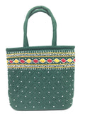 srishopify handicrafts MINI hand bags small size stylish Banjara Traditional Mini Hand carry bag Purse Cotton handmade 9x7x3 Inch (original Beads and Thread Work Purse)
