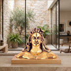 KridayKraft Adiyogi (Shiva) Metal Statue/Murti for Car Dashboard & Pooja,Home & Office Décor Item,Shankara/Mahakal Staute Showpiece Figurines Maha Shiv Ratri Idol Gift...