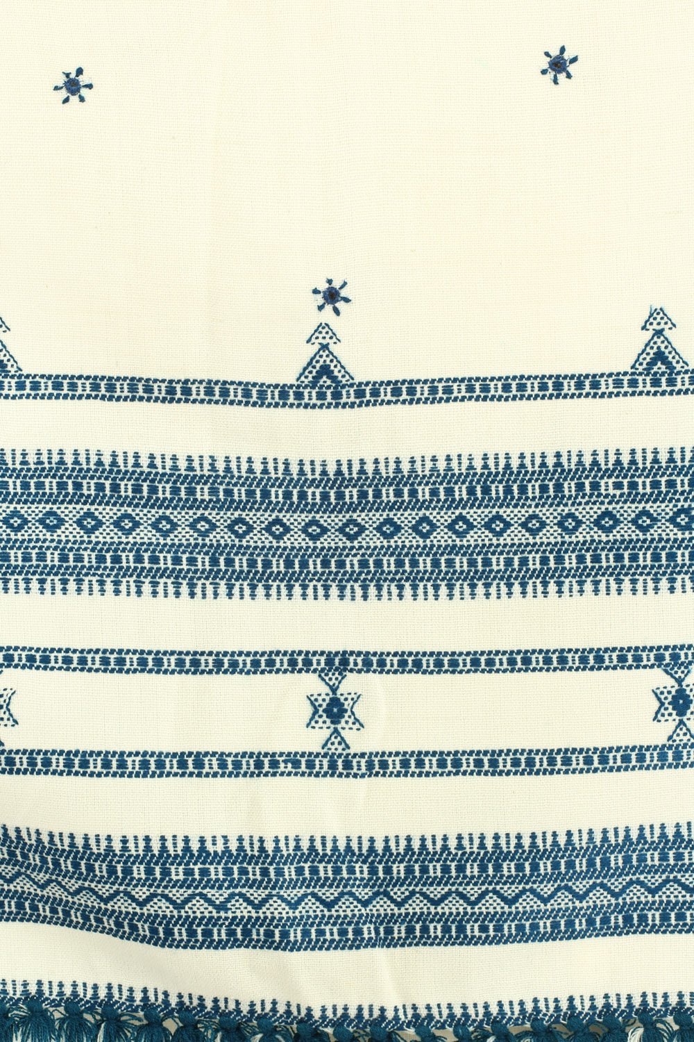 Exotic India Women's Shawl (SHY72-winter-white_Winter White_FS)