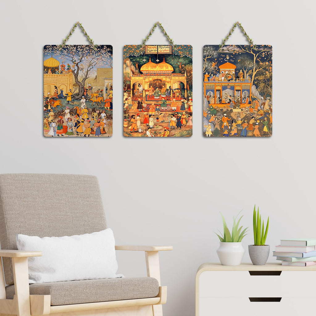 Artvibes Islamic Art Wall Hanging Home Decorative Wall Art for Living room | Bedroom | Gifts | Wall Hanger for Decoration | Modern Decor | Artwork | Wall Sculpture | Signs & Plaques (WH_96168N)