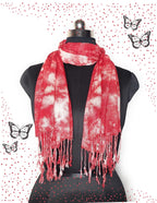 Chandwasia Rayon Shibori Pattern Scarf for Men & Women | Soft Viscose Fabric Stole & Shawl | Lightweight All-Season Summer & Winter Wear | 28 x 72 Inches