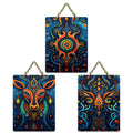 Artvibes Psychedelic Sacred Animal Cosmic Universe Art Wall Hanging For Home | Wall Art Living Room | Wall Decor Items | Bedroom | Ethnic Gifts | Door Decoration Items | Decor Artwork (WH_9677N)