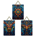 Artvibes Psychedelic Sacred Animal Cosmic Universe Art Wall Hanging For Home | Wall Art Living Room | Wall Decor Items | Bedroom | Ethnic Gifts | Door Decoration Items | Decor Artwork (WH_9677N)