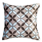 Vendola Mocha Microfiber Satin 250TC Cushion Pillow Covers, Coffee Brown, Set of 5(Cadbury,24x24)