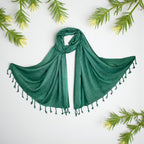 STOLE STUDIO Elegant Luxurious Sequence Viscose Stole Scarf (Dark Green)