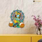Artvibes Bal Krishna with Flute Wooden Wall Hanger for Home | Living Room | Spiritual Decor Items | Religious Wall Art | Wall Illustrations | Artwork| Stylish Modern Decor Item | Gift Items (WH_8603N)