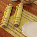 PeepulTree Placemats & Table Cloths (Lemon Yellow, Pack of 4 - Placemats) Kafalo