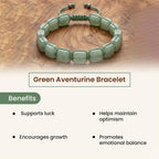 LIFE CHANGING ASTRO Green Aventurine Bracelet by Acharya Lavbhushan Ji | Natural Stone Beaded Bracelet for Luck, Growth & Positive Energy | Unisex Stretch Bracelet
