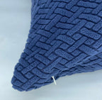 House of Quirk Polar Fleece Fabric Cushion Cover with Zipper Pack of 6 (Navy Blue, 45 x 45 cm)