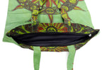 Ravaiyaa - Attitude is everything Cotton Shopping Bag Purse Bags Women Tote Shoulder Handbag (Green Sun Astrology Bag - 11)