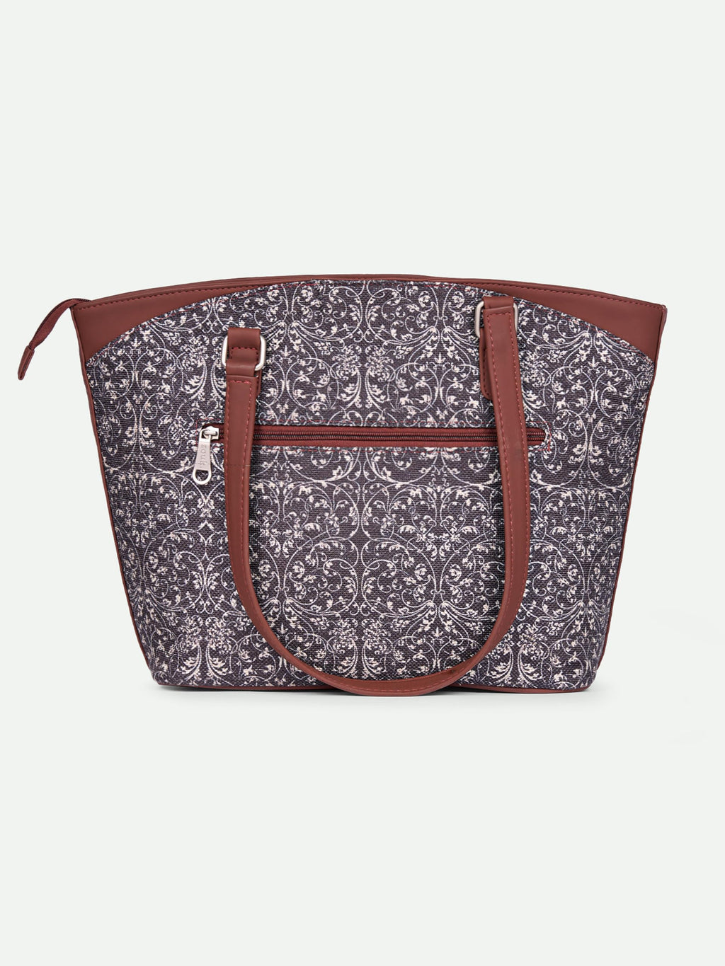 ZOUK Lattice Lace Printed Vegan Multicolor Classic Travel Tote For Women's Ladies
