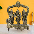 ARTVARKO Big Brass Ram Darbar Statue Shree Ram Ji Sita Laxman Hanuman Home Décor Puja Bhagwan Idol Murti for Mandir Temple 9 Inches