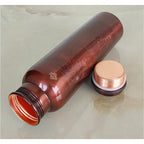 INDIAN ART VILLA Pure Copper Water Bottle with Antique Design, 900 ML Capacity, Drinkware & Storage (Pack of 1)
