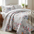 Cotton Reversible Summer Blanket, AC Comforter with Classic Printed Design, Cooling Quilt Dohar for Single Or Double Bed, Ideal for Gifting (RED Gray Print, Double Bed) Kafalo