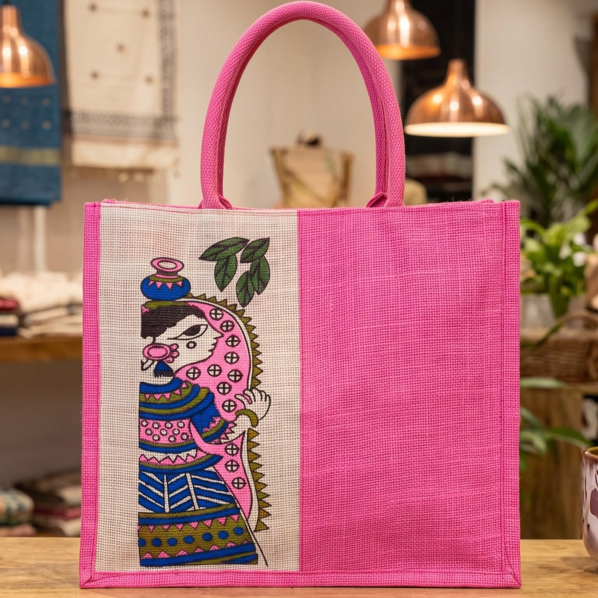 NEXUS Madhubani jute Bag