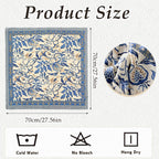 CoolShef Head Scarf for Women Stylish | 27.5 Like Satin Silk Scarf | Printed Square Scarves for Women and Girls | Hair Wrapping, Bandana, Neck & Head Accessories