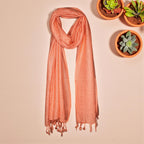 STOLE STUDIO Elegant Luxurious Sequence Viscose Stole Scarf (Peach)