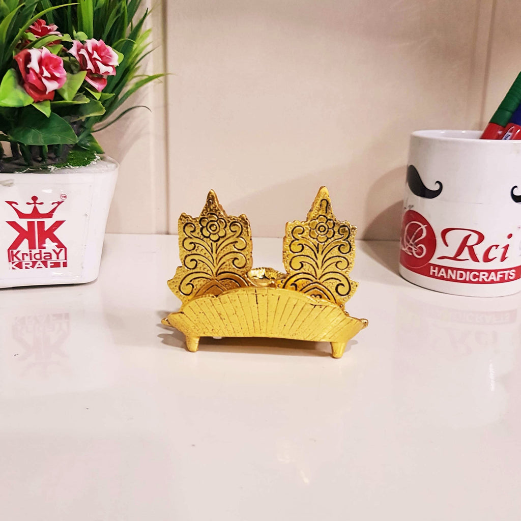 KridayKraft Laxmi Ganesha Metal Statue,Laxmi Ganesha Murti with Diya for Pooja,Ganpati Idol for Home Decor,Gift Your Relatives,Religious Idol Gift Article,Showpiece Figurines...
