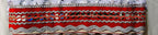 Lakshmi Maa Collection Rumala Sahib Double Set White with Red Beautiful gota (4 PEC.)