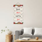 Artvibes Smile More Worry Less Wall Hanging Wooden Art | Quotes Decor Item | Wall Illustrations | Office Wall Decoration Items | Wall Art Print | Inspirational quotes | Gift Items (WH_3237NN)
