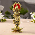 KridayKraft Ram Lalla Idol for Home Metal Ram ji Murti Ayodhya Tample Ramlala Statue Mandir Ayodhya Model God Idols for Pooja Room Home Decor