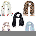 SAHIL SCARF Premium Multicolor Scarf Lightweight & Comfortable for All Seasons Combo of 5 (180x55cm)