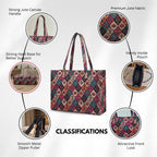 Stylish Tote Bags for College | Large Capacity Handbags for Women Latest with Zip Pockets | Lightweight Office Handbag for Woman | lady handbags |12 Inch (Multicolor)
