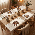 YELONA Leather Dining Table Placemats Set of 4 – Waterproof, Heat Resistant, Anti-Slip, Easy to Clean Table Mats for Dining Table, Kitchen & Home Décor (Chocolate Brown, 40 x 30 cm) Kafalo