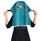 Switchon Export quality Cotton Multi color scarf hijabf for women for 12 yrs and above (Green_Multi)