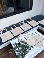 Ekatra Handmade Bridesmaid Cotton Tote Bag, Reusable & Washable