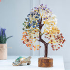 ZAICUS Seven Chakra Crystal Tree Showpiece for Home Decoration | 8-10 Inch