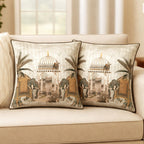 ELORA Soft Cushion Covers[16 * 16 in] (2, Heritage Ivory)