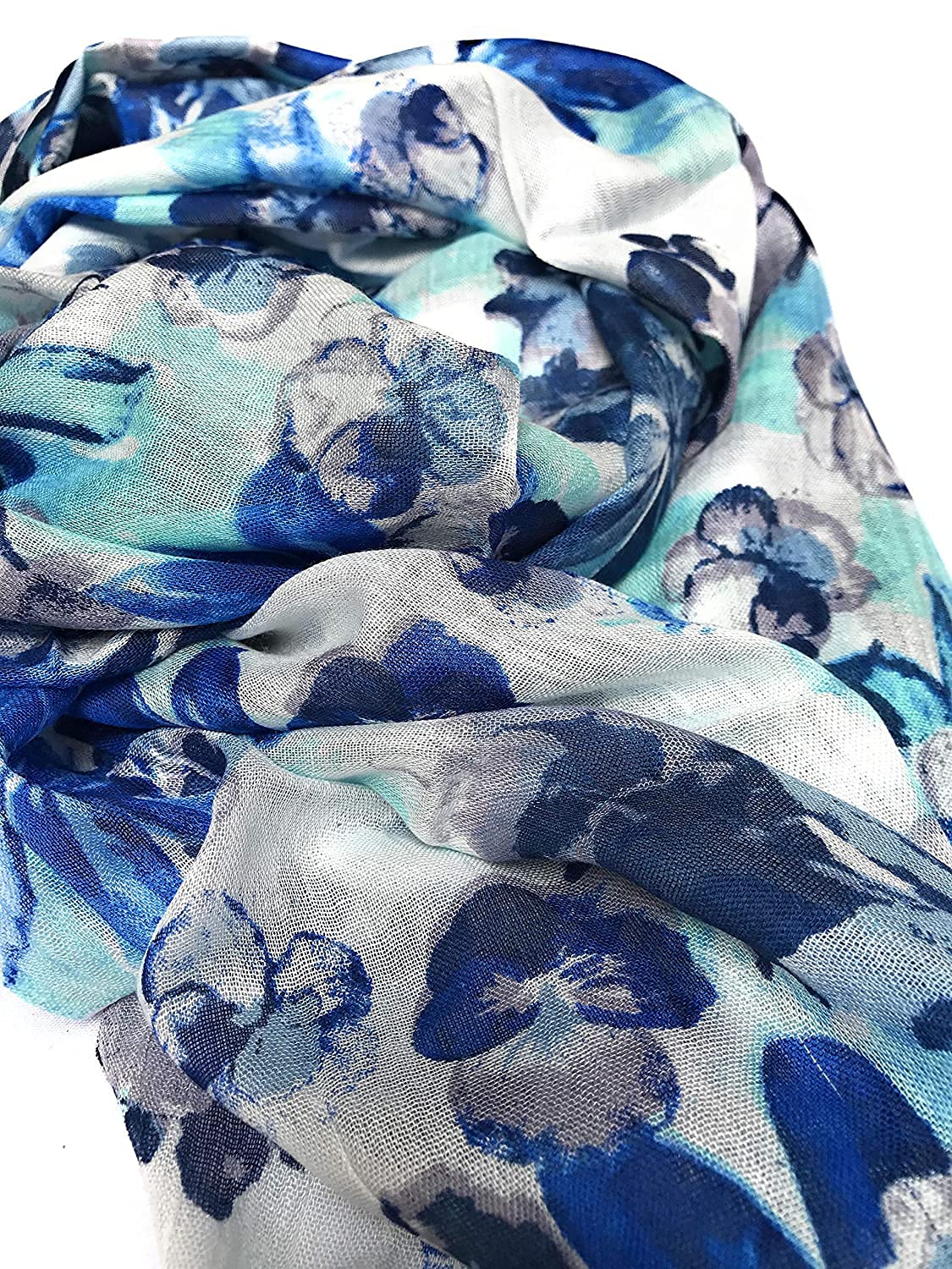 bratkrok WOMEN'S TRENDY FLORAL PRINTED RAYON SCARVES/STOLES MULTICOLOUR (PACK OF 3)
