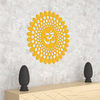 VibeCrafts Om Mandala Pattern MDF Wooden Wall Hanger for Home Decor|Office|Gift (WHVC1Pcs1_50001)