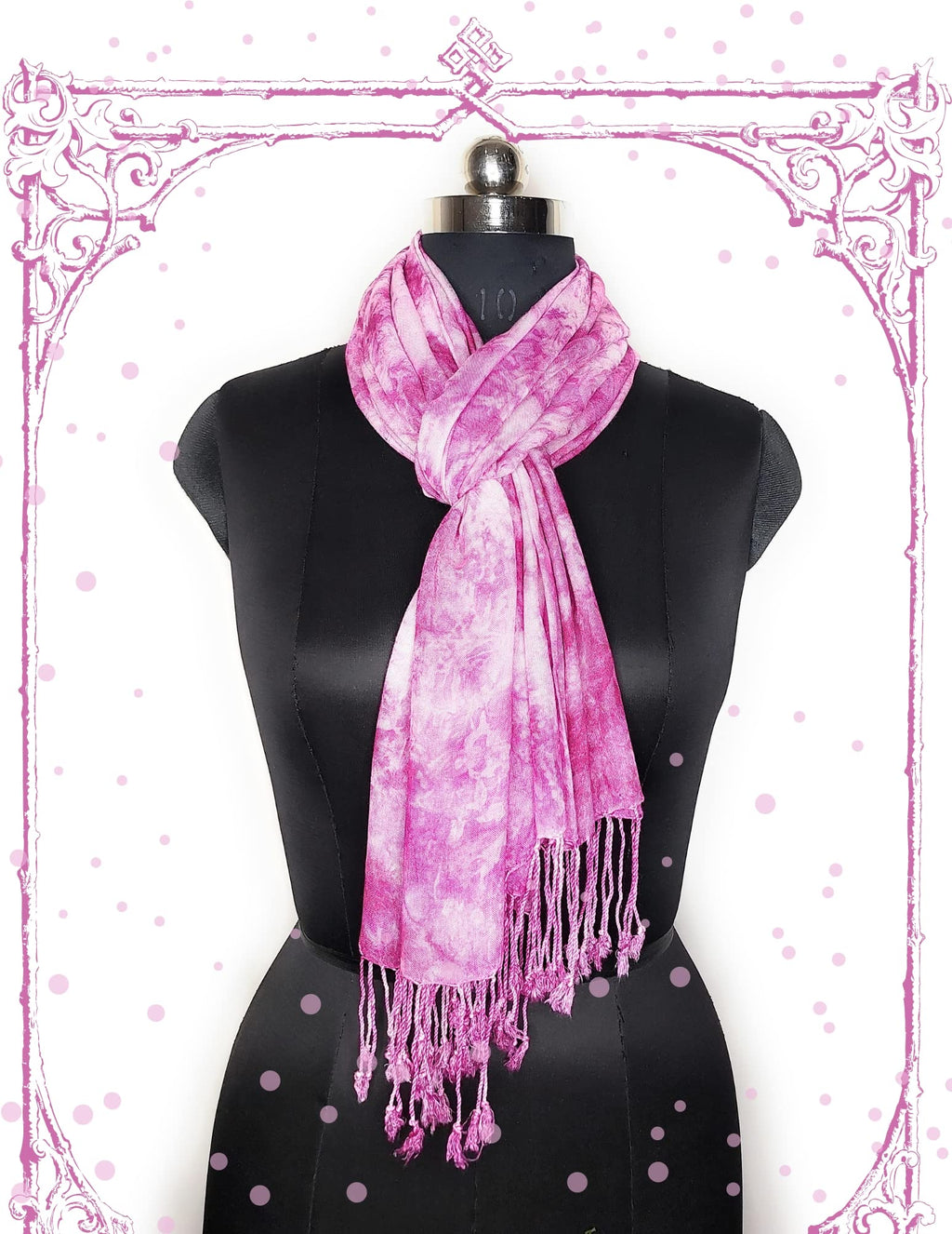 Chandwasia Rayon Shades Shibori Pattern Scarf Stole & Shawl | Viscose Fabric Unisex Accessory for Men and Women | Summer and Winter Wear