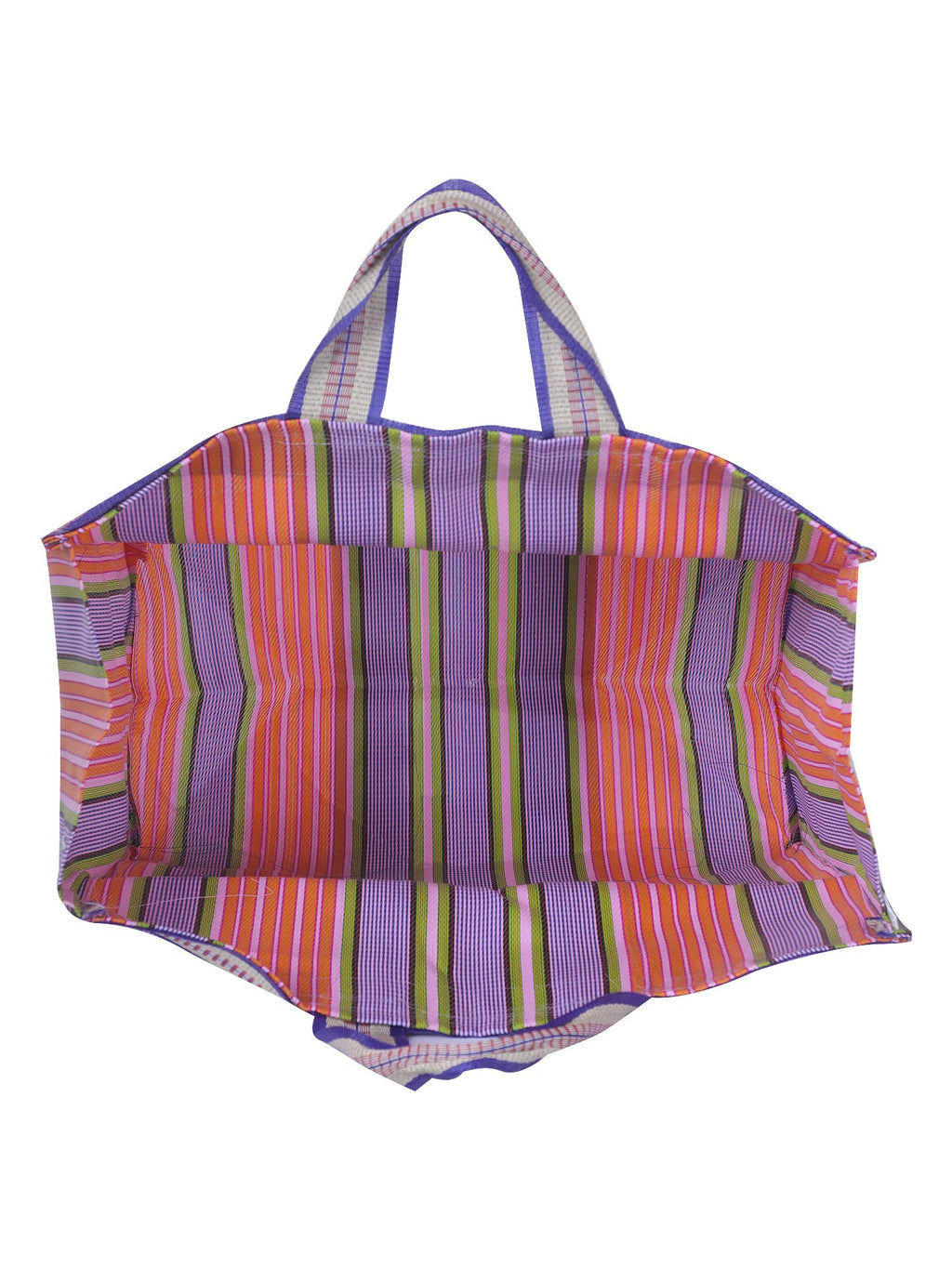 Bag2Basic (B2B25NYL Reusable LARGE Recycled Multicolour Cloth Tote Cum Handbag Jhola Thela underbed storage bag dimension 19 x 14 x 12 inch 1 pc only
