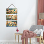 Artvibes Tranquility of Buddha & Nature Wooden Wall Haning for Living Room | Spiritual Decor Items | Wall Art Painting For Hall | Wall Paintings | Handcrafted Art | Wall Poster | Gift Items (WH_9441N)