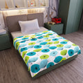 Divine Casa Floret 100% Cotton Single Kids Dohar | 120 GSM | Soft & Lightweight Throw Blanket | Cozy & Breathable Bedding | All-Season Comfort | 140 x 100 CM, Aqua Kafalo