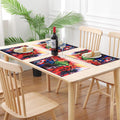 PRAKARTIK BY INDUARTS Dining Cloth Table Mats Set of 4 - Avenger Kids Theme,Digital Print, Washable, Indoor/Outdoor, Heat-Proof, Water Resistant, Wipe & Clean (47X33 cm) Red & Multi Kafalo