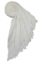 Chandwasia Viscose Scarf Stole & Shawl | Soft Lightweight Fabric | Stylish Scarves for Girls, Ladies, Women & Men | Suitable for Summer and Winter Wear - 28x72 Inches, White